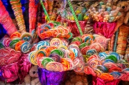 彩色糖果棒棒糖图片