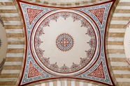 清真寺天花板彩色壁画图片