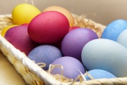 复活节彩色鸡蛋素材图片
