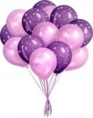 紫色气球免抠图片