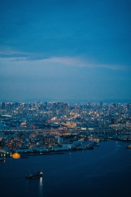 繁华大城市夜景图片