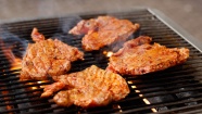 碳烤猪肉块图片