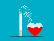 吸烟有害健康插画图片