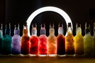 玻璃瓶装果汁饮品图片