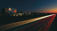 城市高速路灯光夜景图片