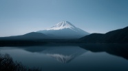 富士山湖泊山水风景图片