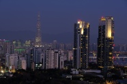 城市建筑高楼夜景图片