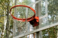 篮板上篮球框架图片