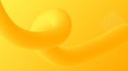 黄色流体艺术背景图片