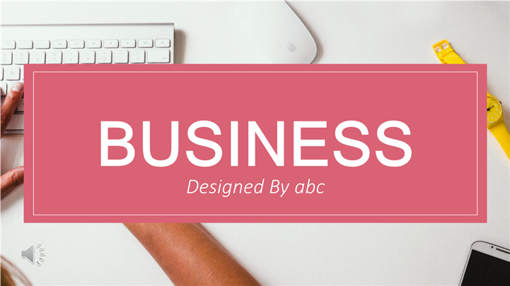 欧美范时尚动感商务PPT模板