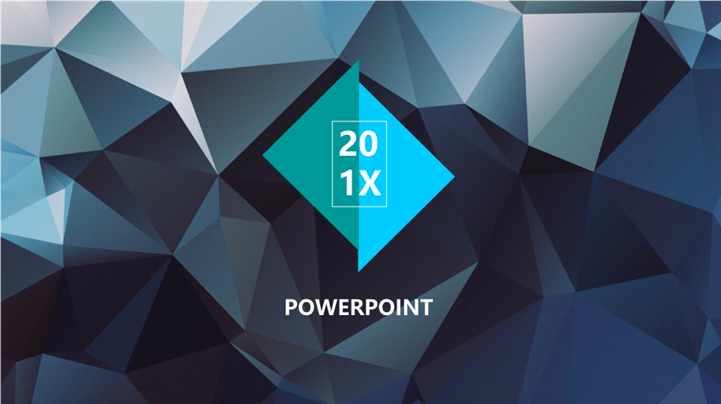 几何科技范商务报告PPT模板