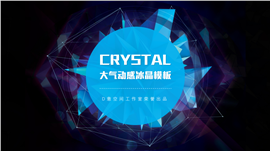 大气动感冰晶项目策划PPT模板
