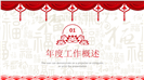 2018喜庆新年工作总结PPT模板
