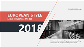 欧美风画册实用PPT模板