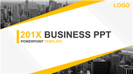 经典欧美式商业汇报PPT模板