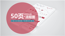 50页流程图PPT模板
