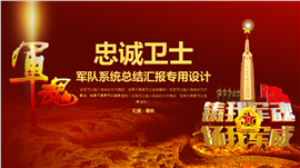震撼大气军队系统专项PPT模板