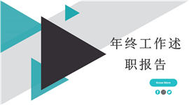 商务总结年终工作报告PPT模板