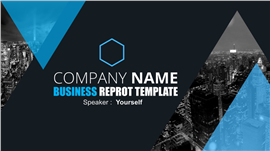 欧美商务风总结汇报PPT模板