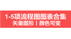 1-6项流程图图表图示图标合集PPT模板