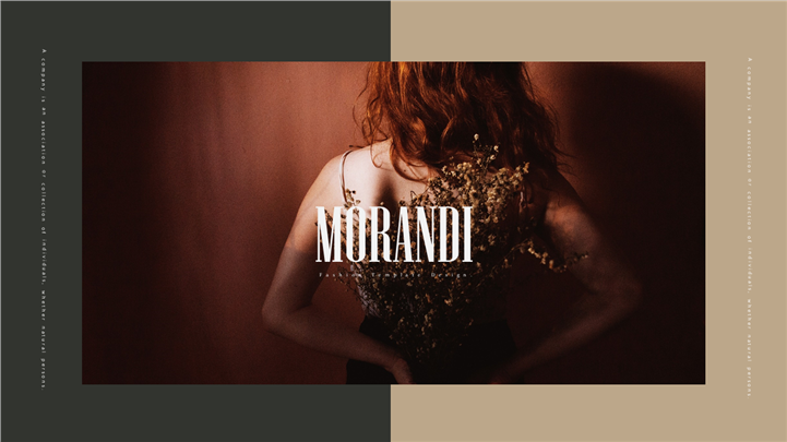 莫兰迪风尚相册PPT模板