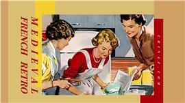 精致中世纪美式复古时尚画册ppt模板