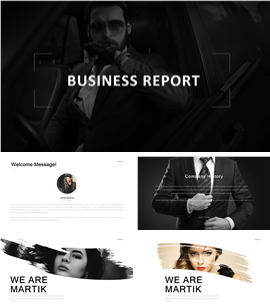 动感杂志风格企业产品宣传相册PPT模板