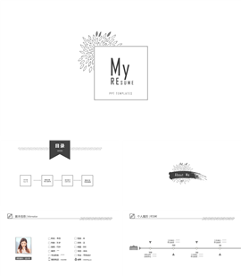 个人简历求职岗位竞聘PPT模板