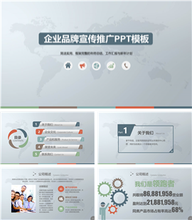 大气企业品牌宣传推广PPT模板