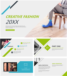 明快简洁时尚策划PPT模板