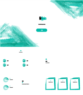 商务风清新简约PPT模板