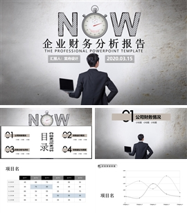 企业财务数据分析报告PPT模板