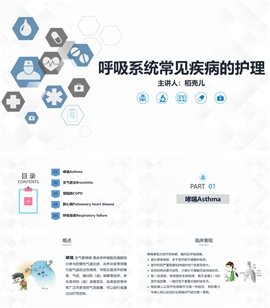 呼吸系统常见疾病的护理业务PPT模板