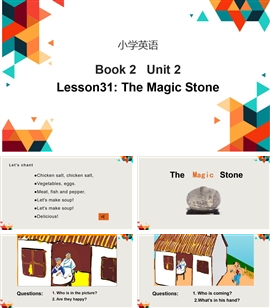 小学英语冀教版三年级下《lesson 18 the magic stone》PPT课件