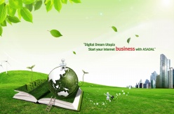 绿色环保PSD素材免费下载