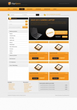 电子产品网站模板PSD素材