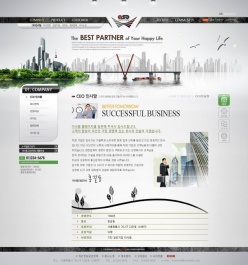 韩国商务网站界面PSD