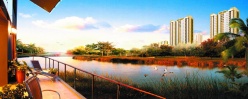 黄昏下城市景色PSD素材
