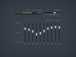 网页播放器调节按钮PSD素材