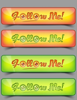 网页按钮素材psd模板