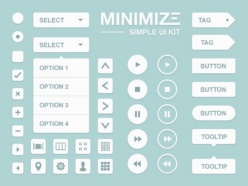 迷你UI控件psd素材