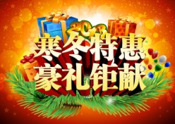 寒冬特惠PSD促销海报