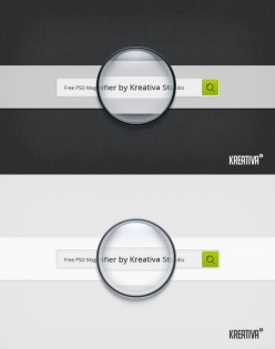 简洁搜索框PSD素材