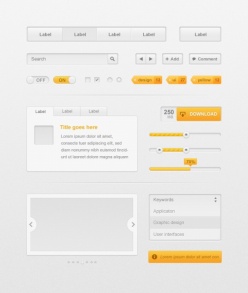 网页UI工具包PSD下载
