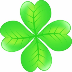 绿色四叶草PSD分层素材