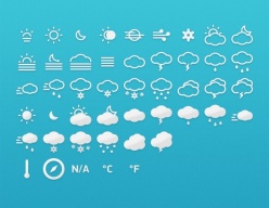 天气图标PSD素材下载