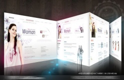 时尚女性网页PSD模板