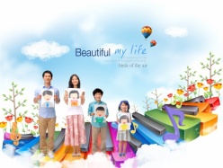 幸福家庭PSD人物素材