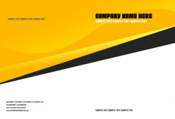 简洁商务画册封面PSD模板
