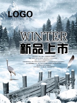 冬季新品宣传海报设计